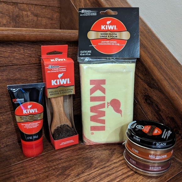 KIWI shoe care bundle-3 shoe polish, 1 cream polish, applicator& soft cl… - Picture 10 of 14
